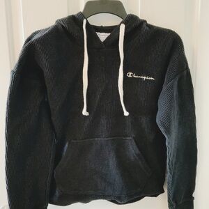 Champion Black Corduroy Women’s Hoodie